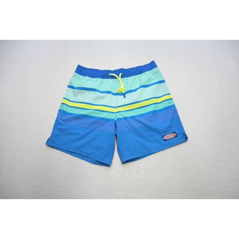 Vineyard Vines Whale‎ Swim Trunks Striped Water Shorts Surf Mens Sz Large